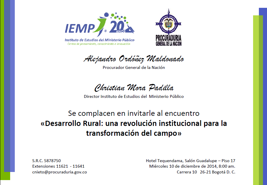 El Instituto de Estudios del Ministerio Público realizará el próximo 10 de diciembre
