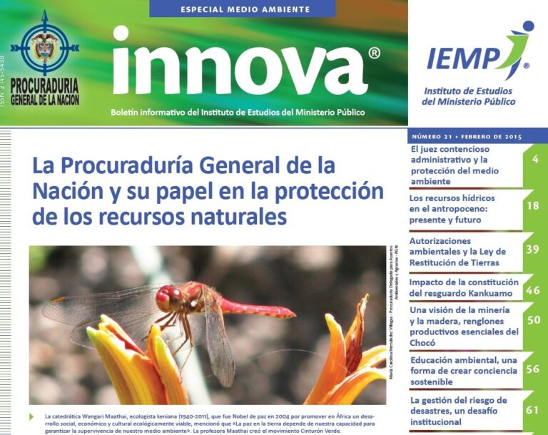 En el marco del Foro Ambiental 2015 realizado por la Procuraduría Delegada Para Asuntos Ambientales y el IEMP en el marco de sus 20 años de vida institucional