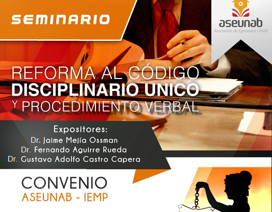 Desde el año 2013 el IEMP suscribió un convenio marco con la Asociación de Egresados de la Universidad Autónoma de Bucaramanga (Aseunab)