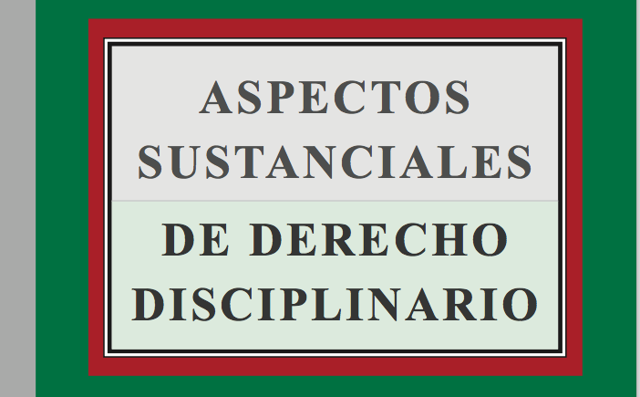 Manuel Eduardo Marín Santoyo es el autor de una de las obras más recientes editadas por el IEMP. La publicación Aspectos sustanciales de derecho disciplinario trata sobre el origen y aplicación de esta área en nuestro país