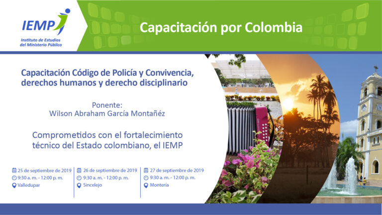 Capacitación Código de Policía y Convivencia derechos humanos y derecho disciplinario