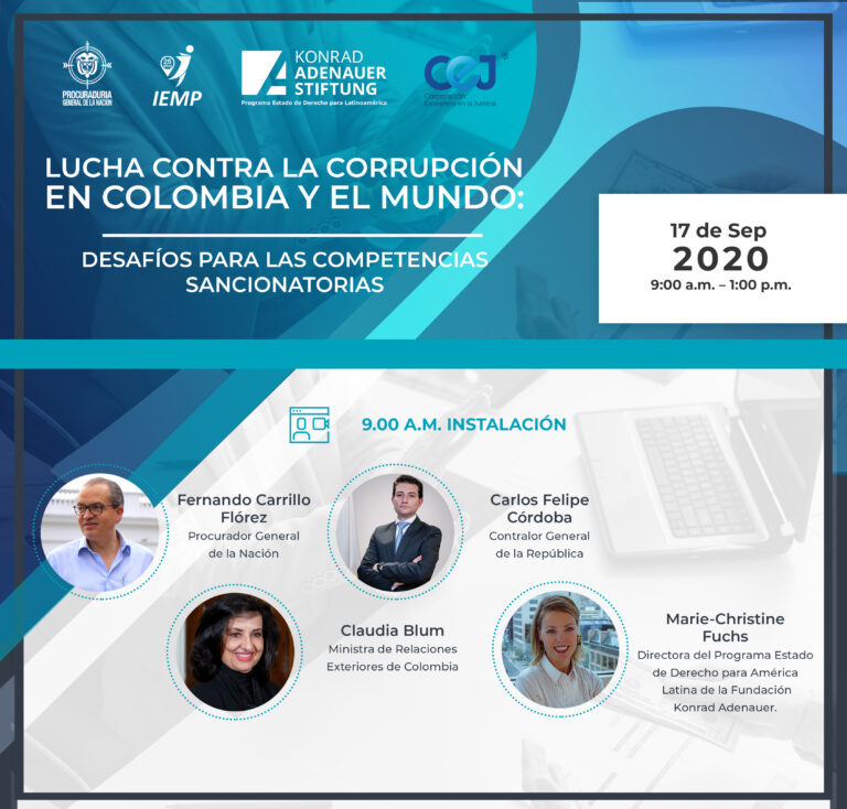 La Procuraduría General de la Nación y el IEMP te invitan el 17 de septiembre al foro internacional que analizará los instrumentos contra la corrupción y las interpretaciones en su aplicación
